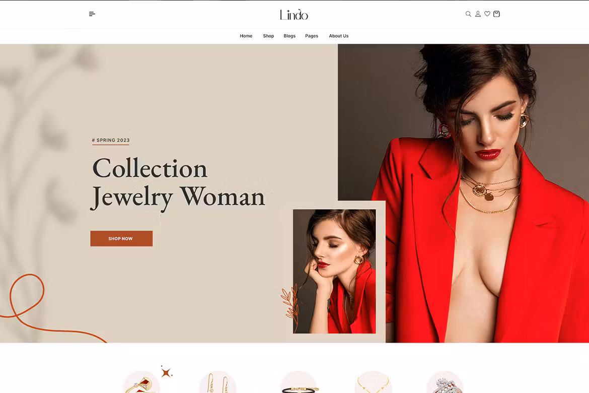 Lindo - Jewelry Store WooCommerce Theme