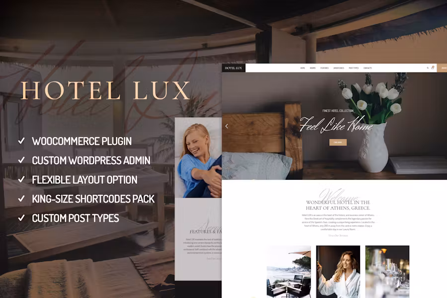 Hotel Lux - Resort & Hotel WordPress Theme