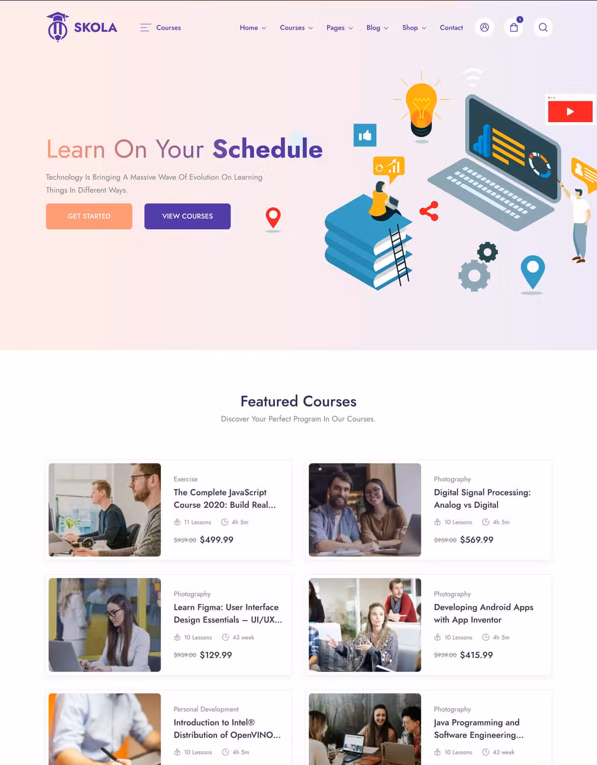 Skola - LMS Online Courses WordPress Theme