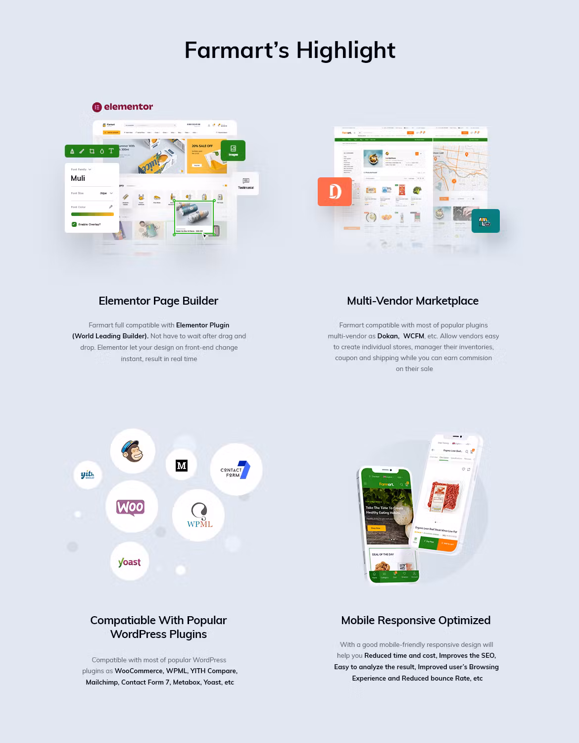 Farmart - Organic & Grocery Marketplace WordPress