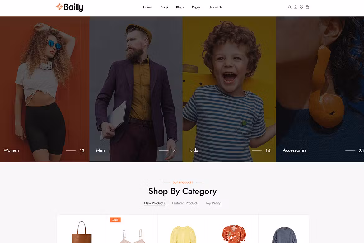 Bailly - Elementor WooCommerce WordPress Theme