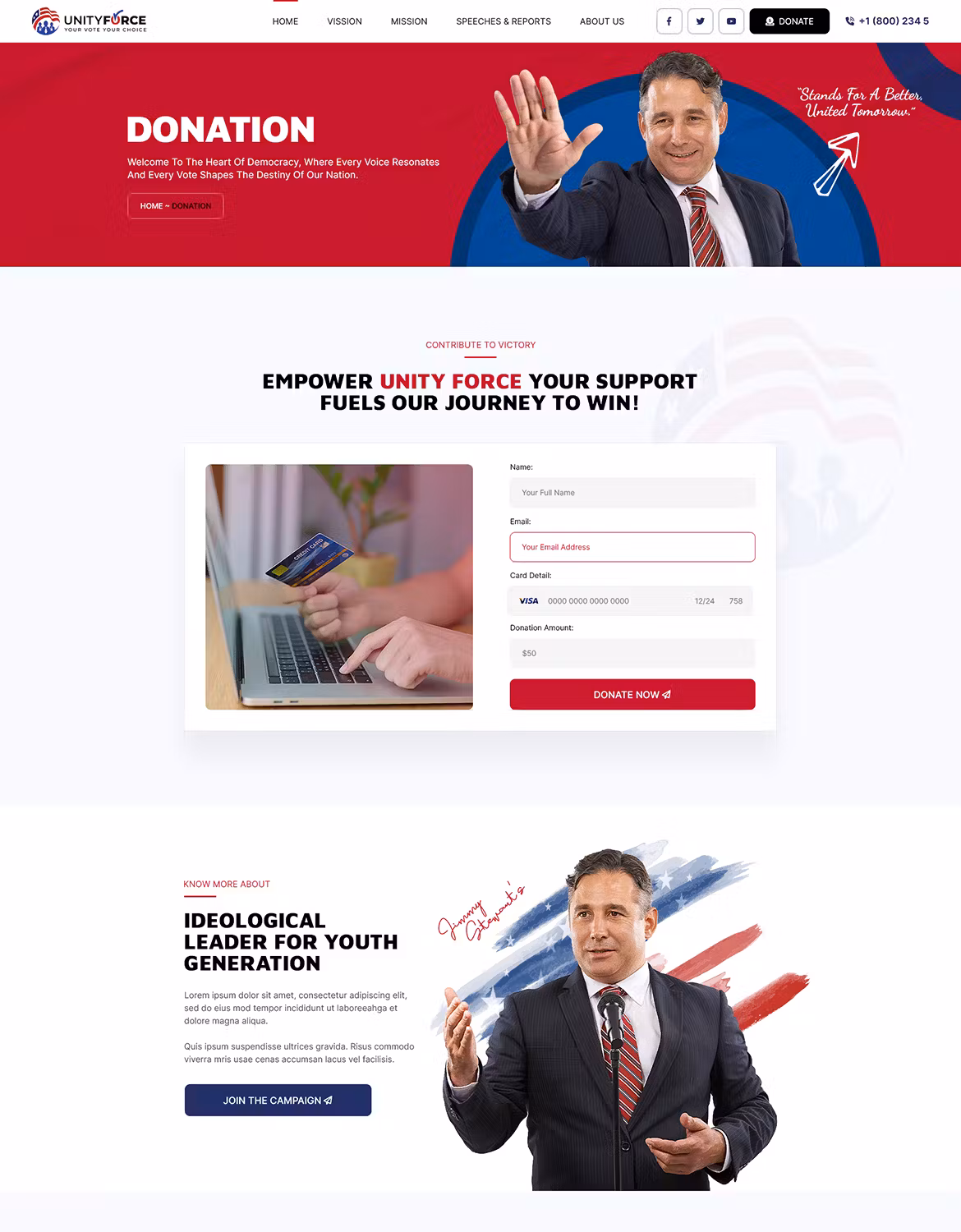 UnityForce | Politics & Election WordPress Theme
