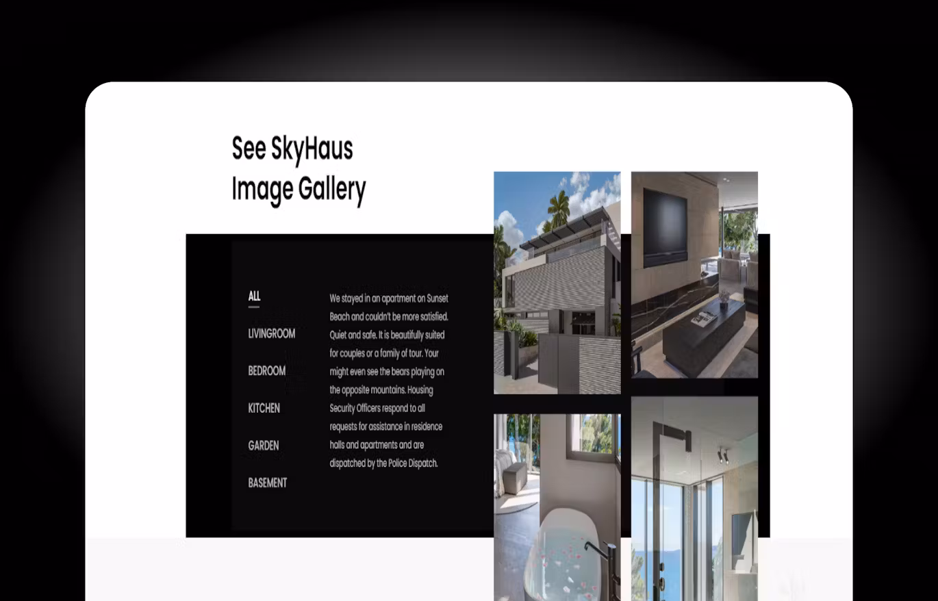 Skyhaus - Single Property One Page Theme