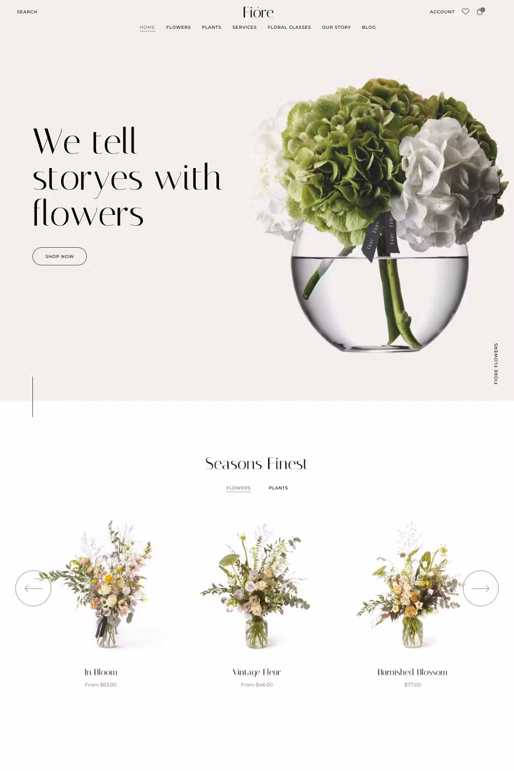 Fiore - Flower Shop Florist eCommerce WooCommerce