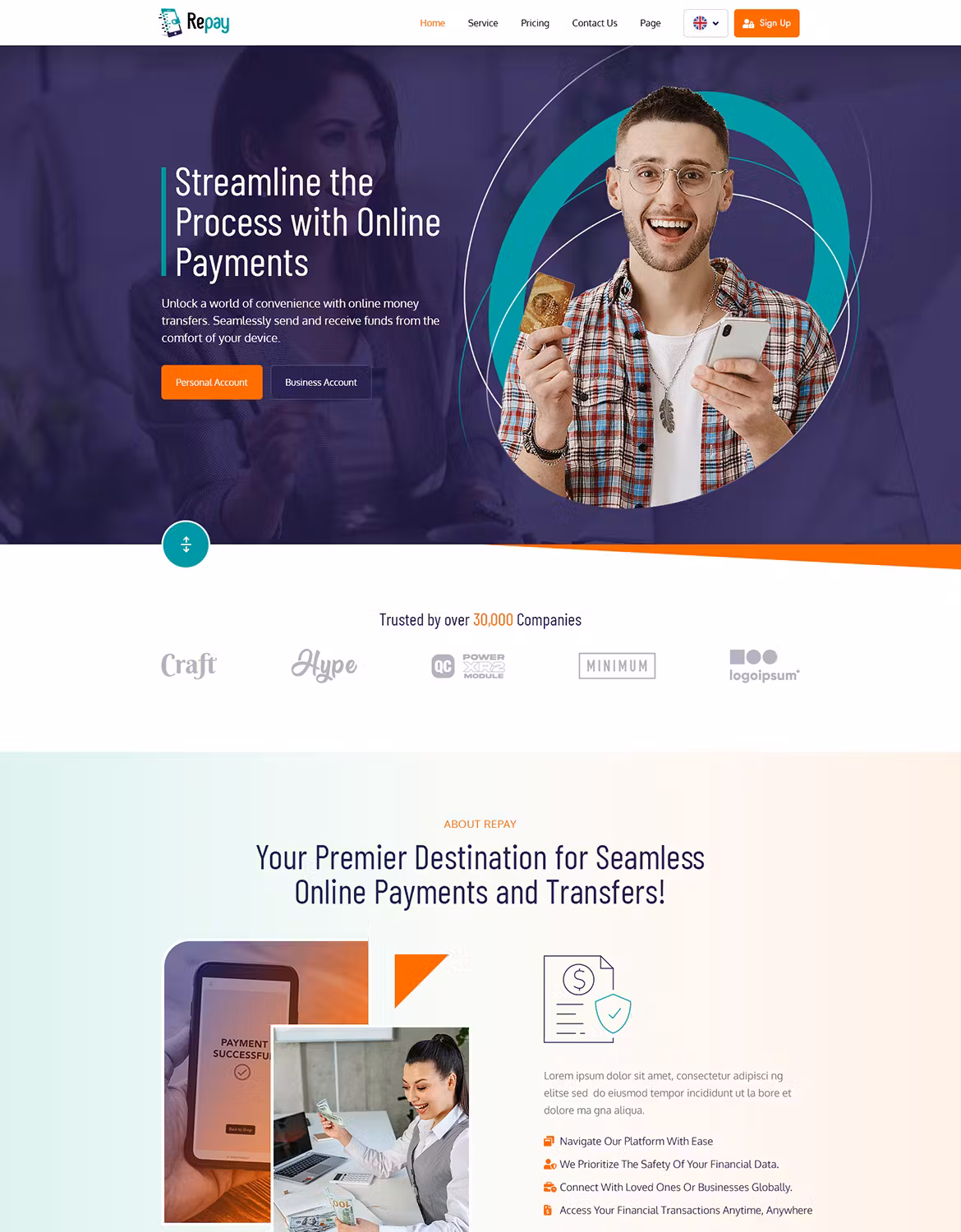 Repay | Payment Gateway WordPress Theme