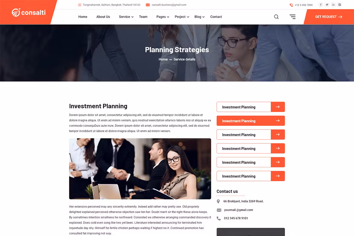 Consalti - Consultancy & Business WordPress Theme