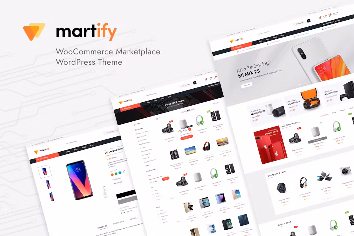 Martify - WooCommerce Marketplace WordPress Theme