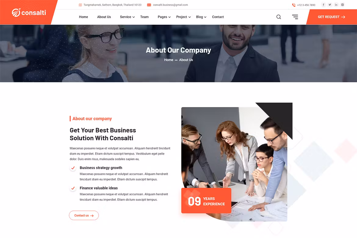 Consalti - Consultancy & Business WordPress Theme