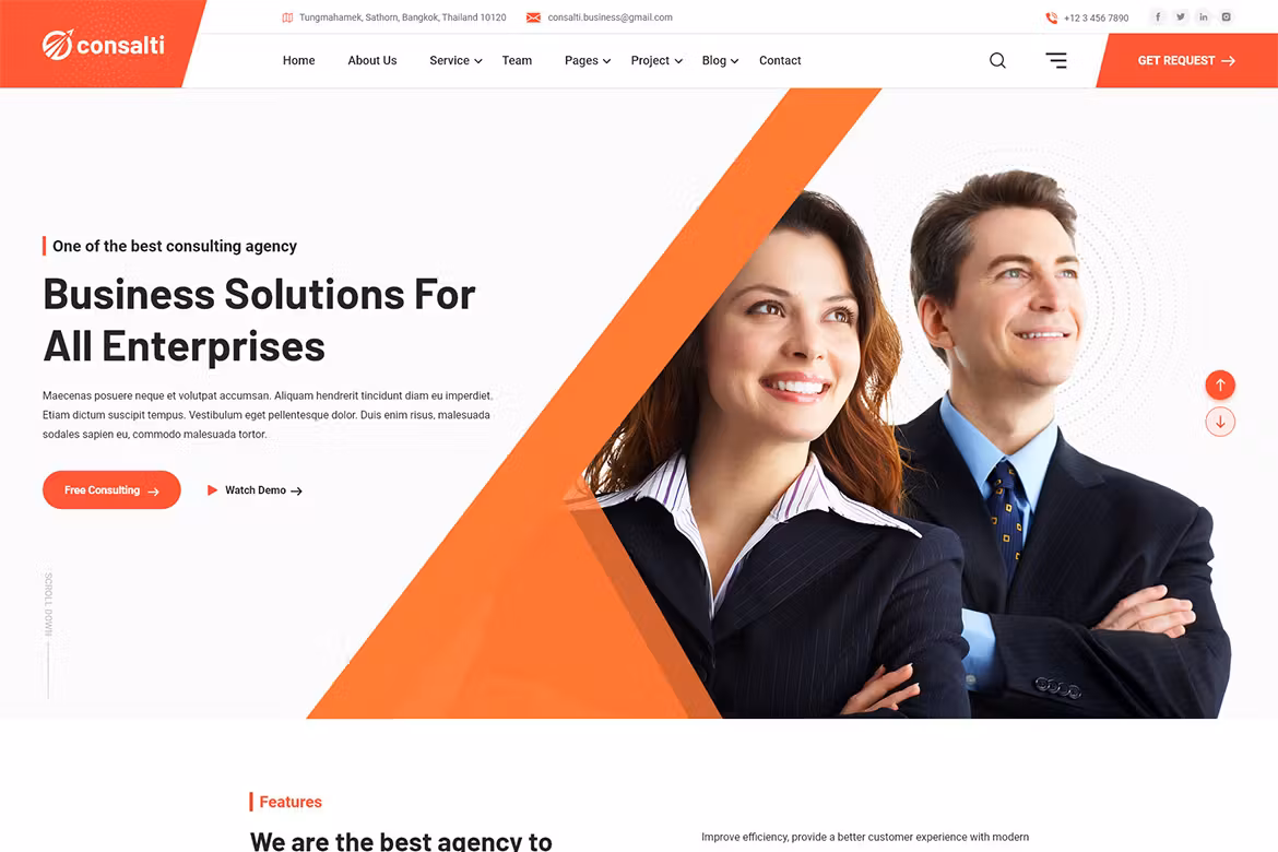 Consalti - Consultancy & Business WordPress Theme