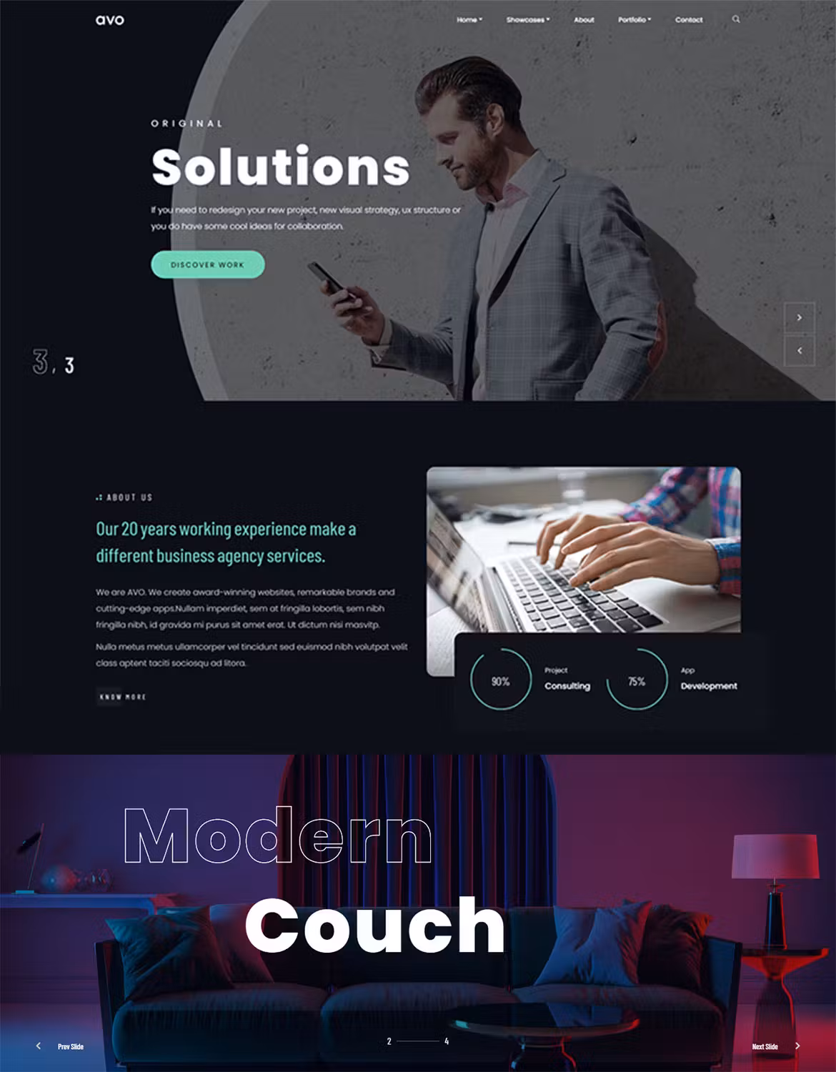 Avo - Creative Portfolio & Agency WordPress Theme