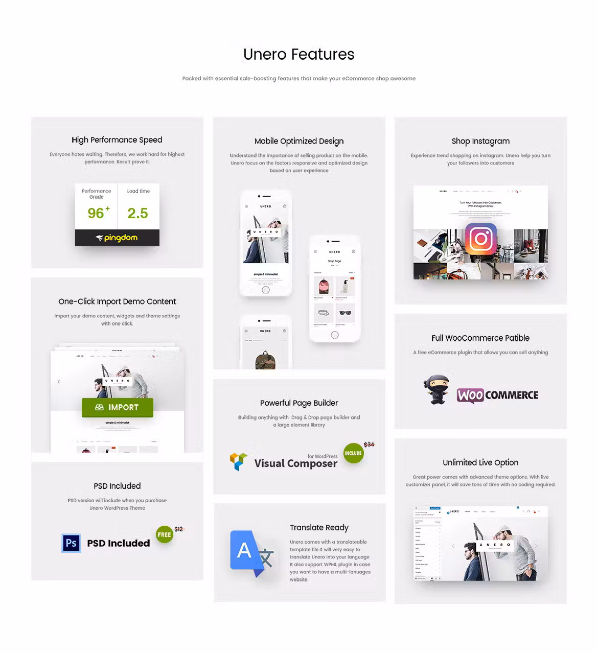 Unero - Minimalist WooCommerce WordPress Theme