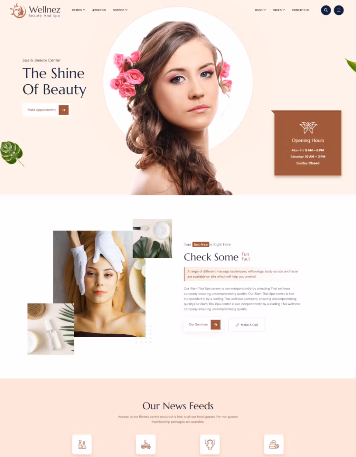 Wellnez – Beauty Spa Wellness WordPress Theme