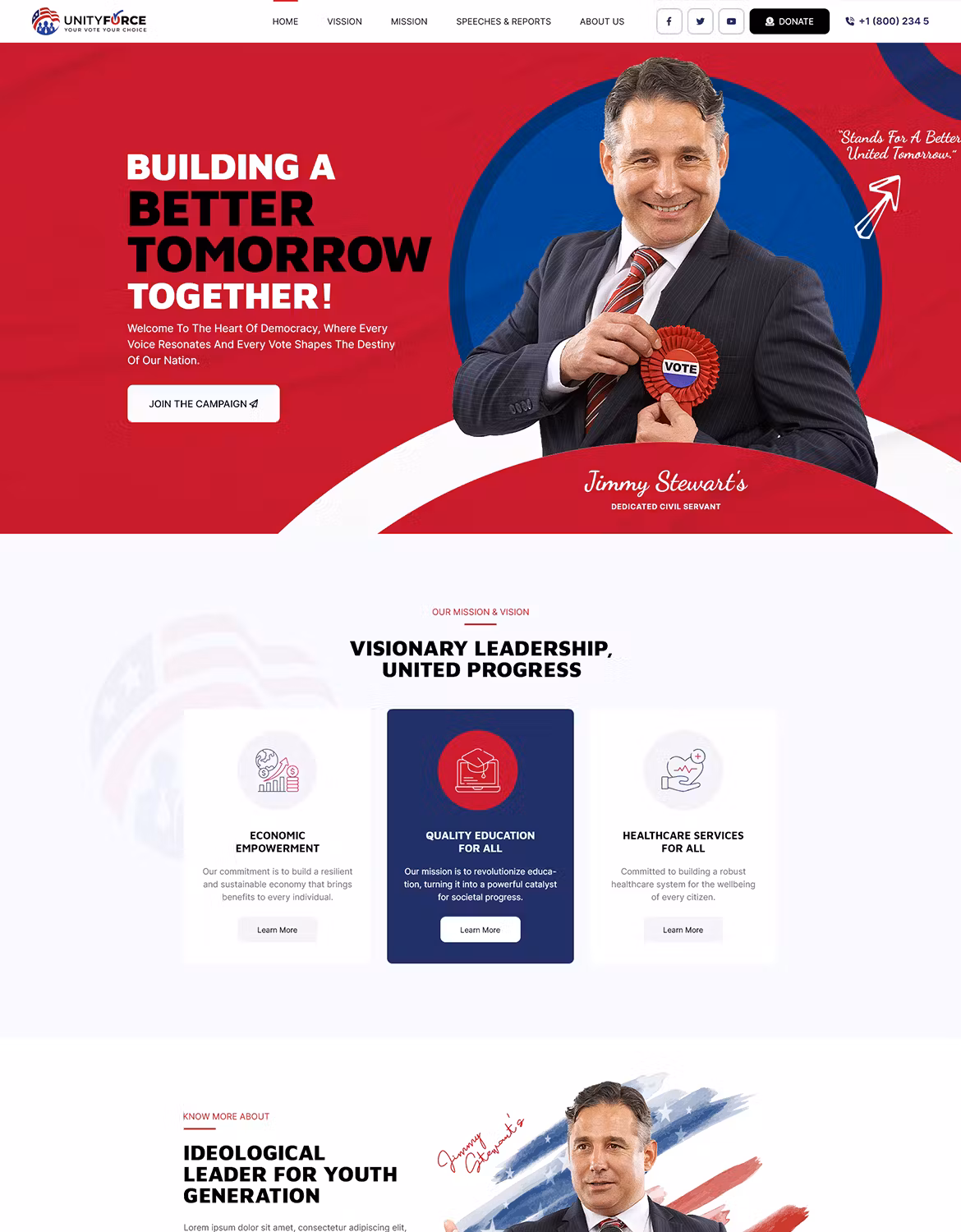 UnityForce | Politics & Election WordPress Theme