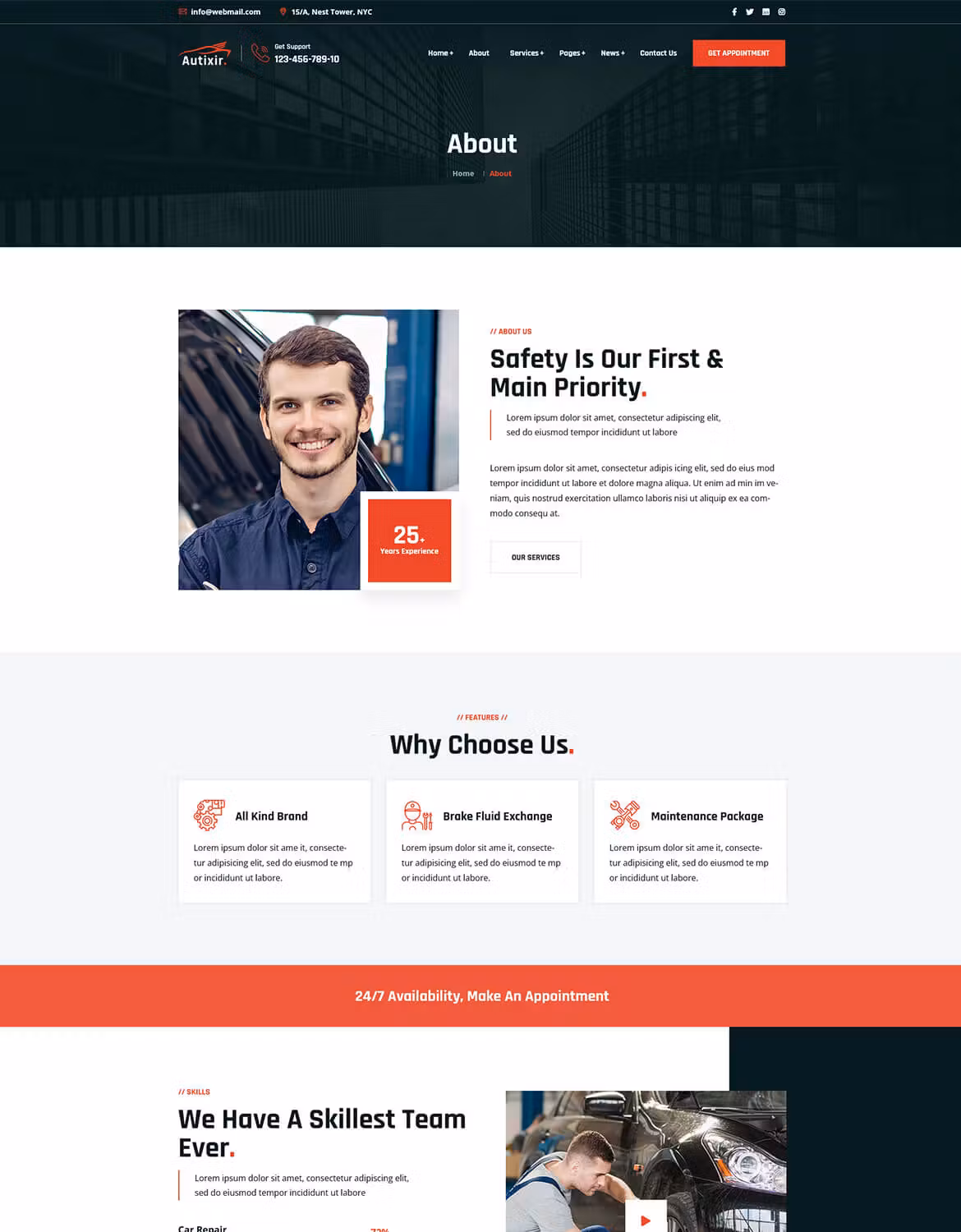 Autixir - Car Service & Auto Mechanic WordPress