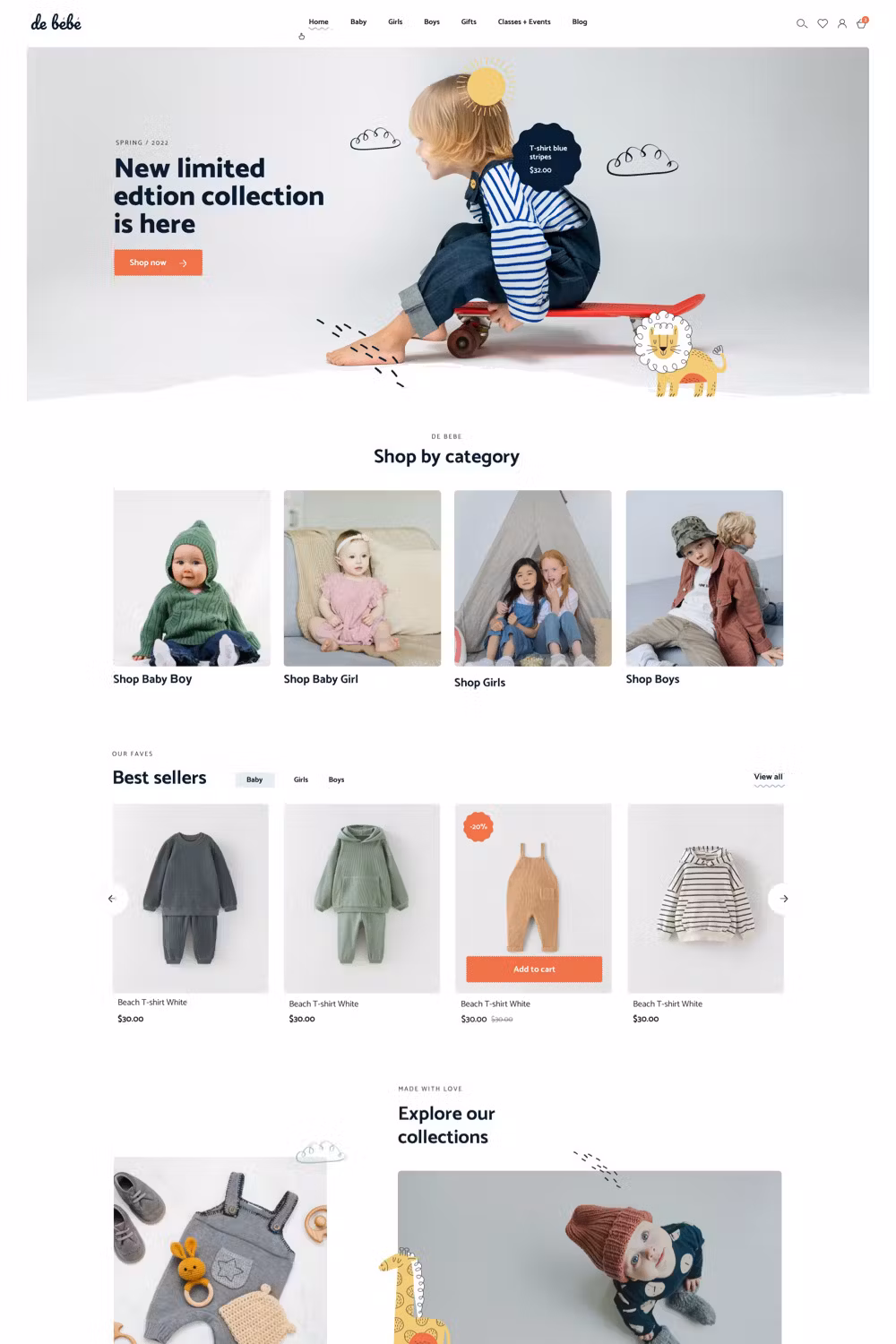 Debebe - Baby Shop Children Kids WooCommerce