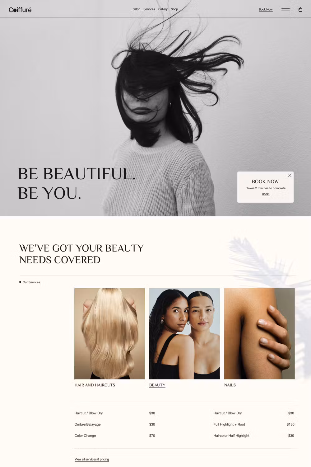 Coiffure - Hair Salon & Barber WordPress Theme