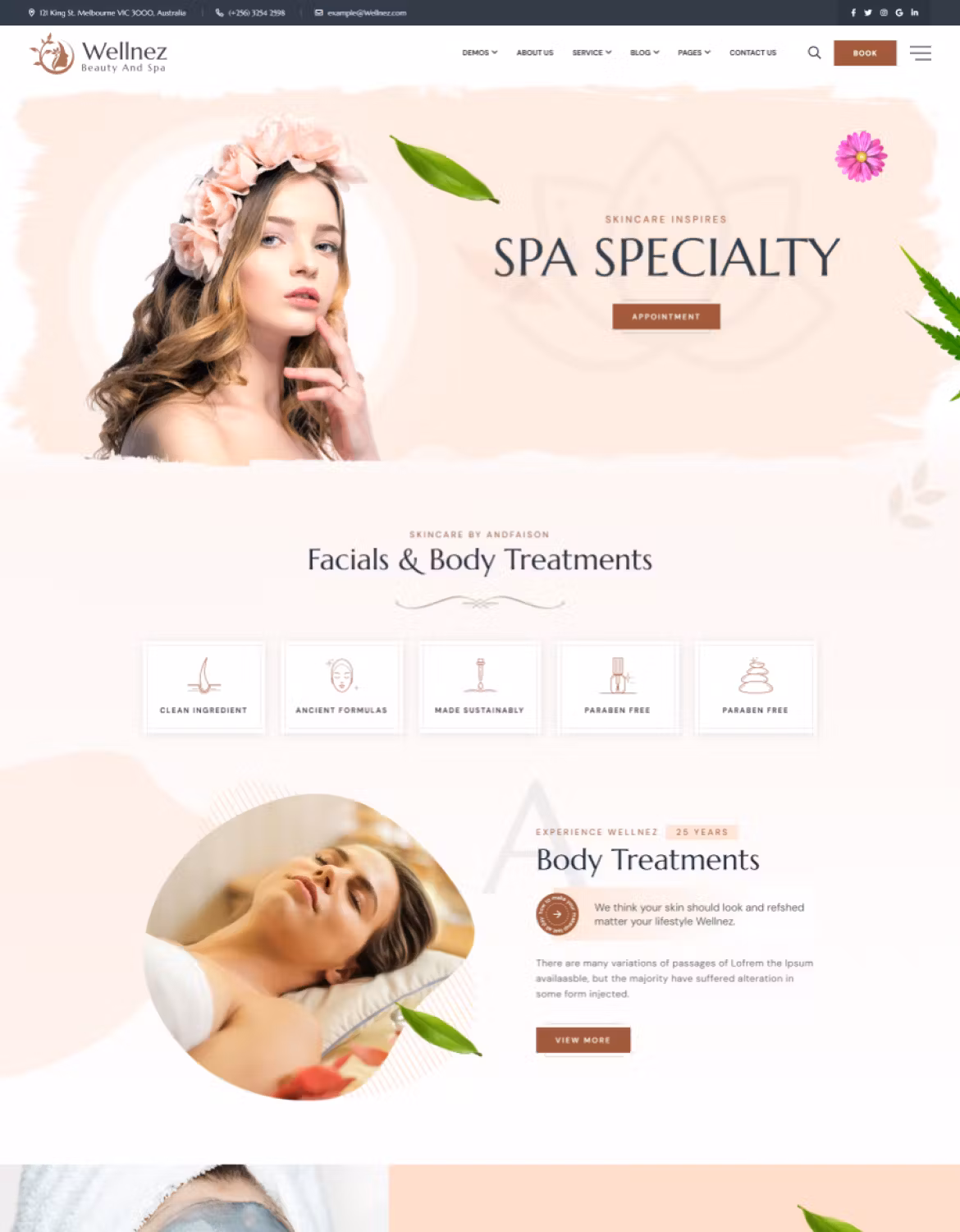 Wellnez – Beauty Spa Wellness WordPress Theme