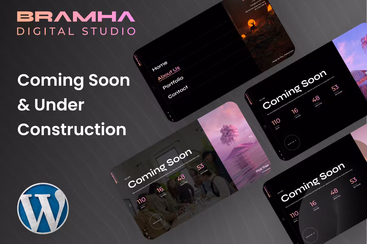 Coming Soon & Under Construction WordPress Theme