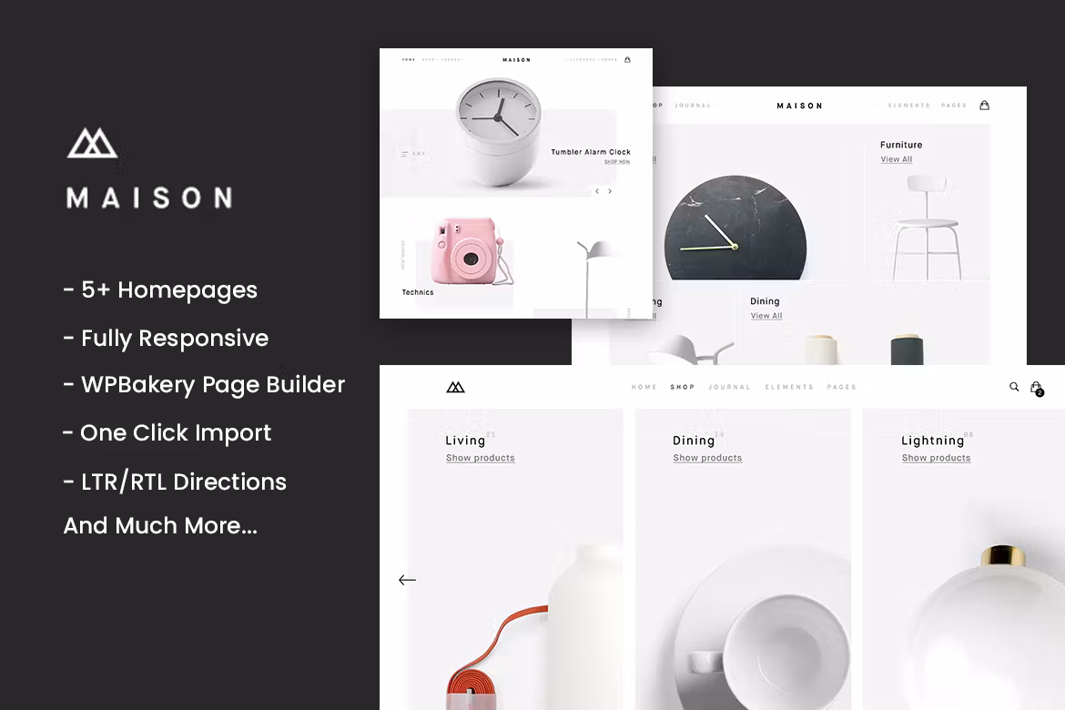 Maison - Minimalist eCommerce WordPress Theme