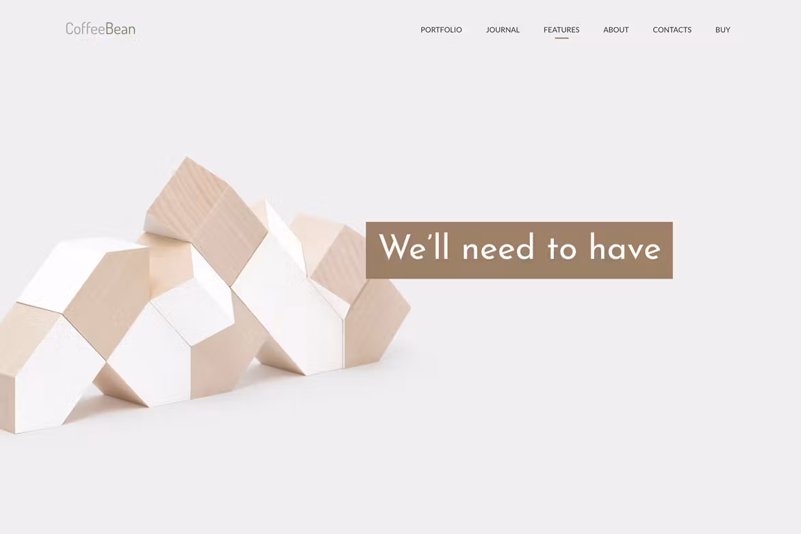 CoffeeBean - Easy & Simple Portfolio