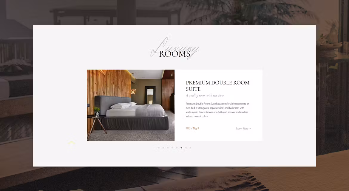 Hotel Lux - Resort & Hotel WordPress Theme