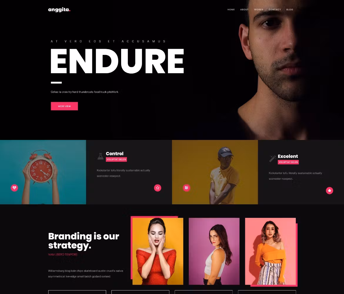 Anggita - One Page Portfolio Theme