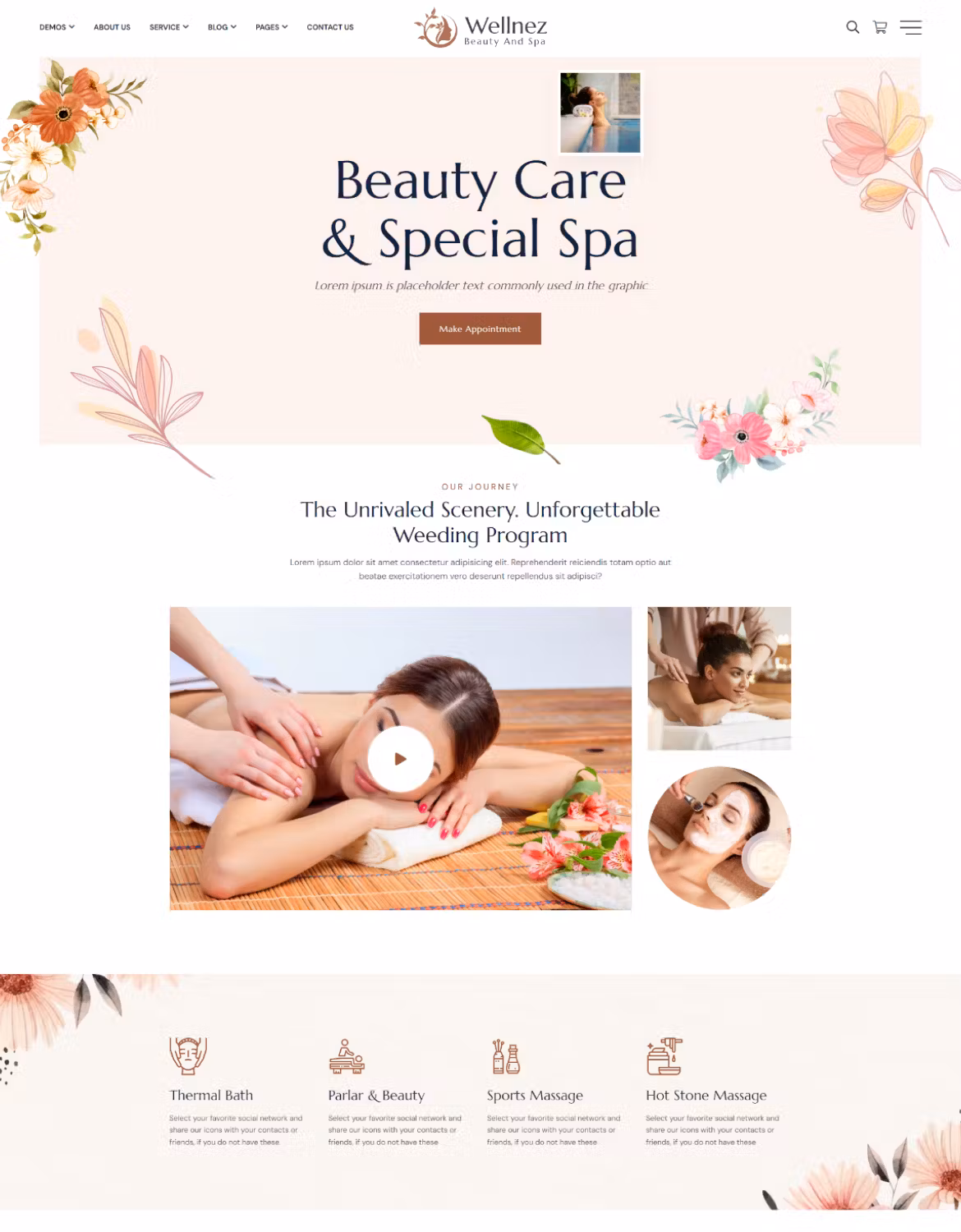 Wellnez – Beauty Spa Wellness WordPress Theme