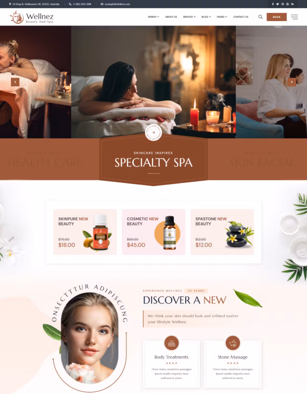 Wellnez – Beauty Spa Wellness WordPress Theme