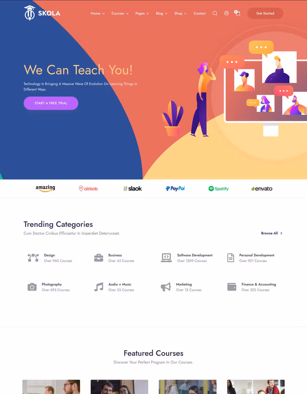 Skola - LMS Online Courses WordPress Theme