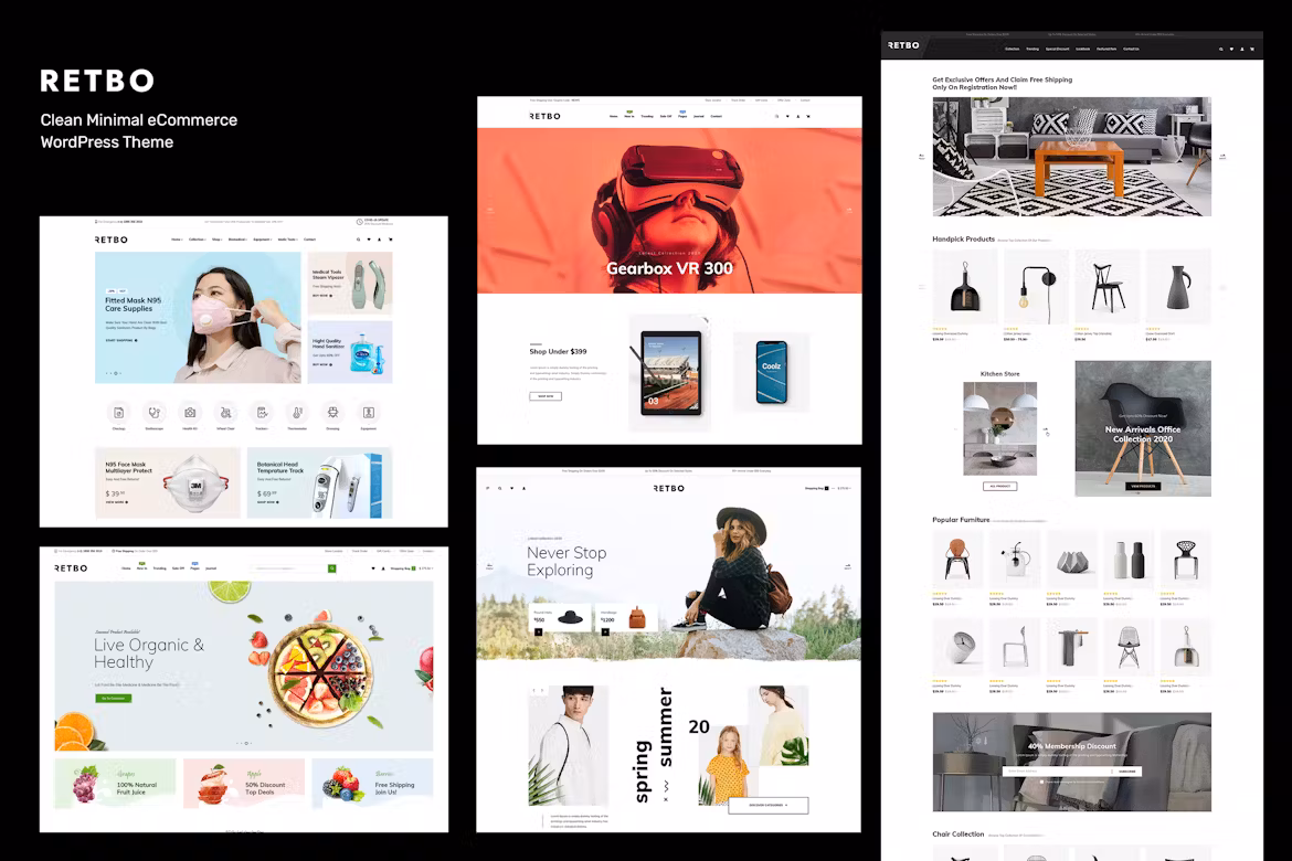 Retbo - Minimal WooCommerce WordPress Theme