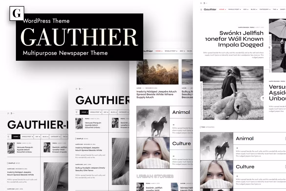 Gauthier – Multipurpose Newspaper Theme