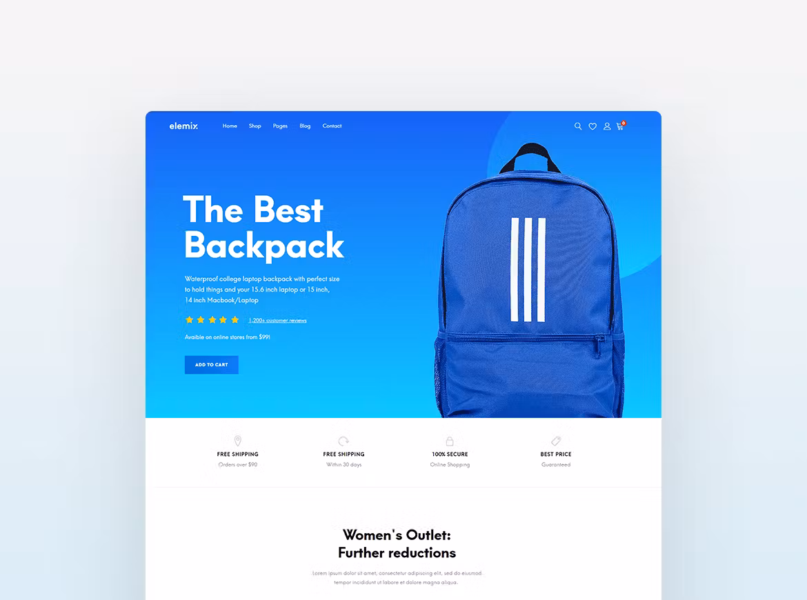 Elemix - Modern & Creative WooCommerce Theme