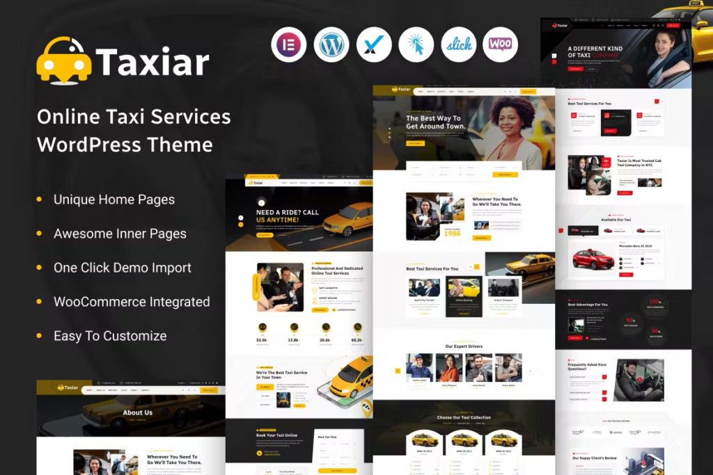 Taxiar - Online Taxi Service WordPress Theme