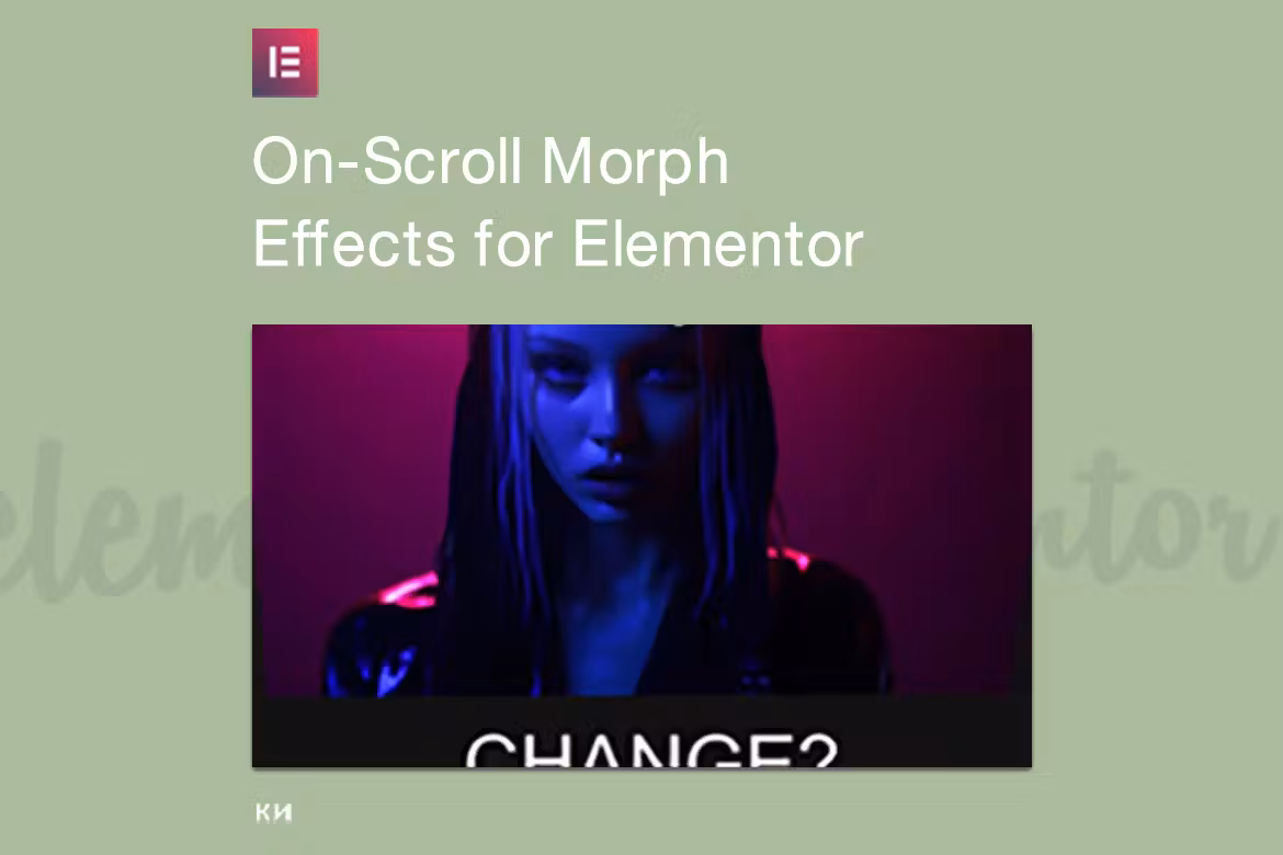 On-Scroll Morph Effects