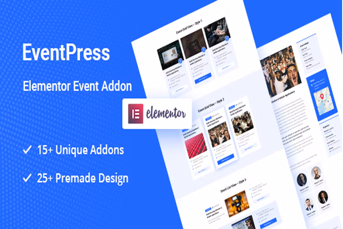 Elementor Events Addon - WordPress Events plugin
