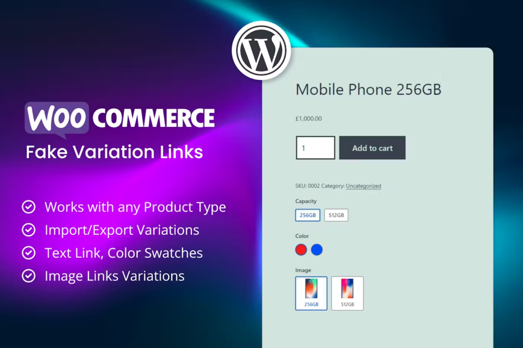 MT WooCommerce Fake Variation Links
